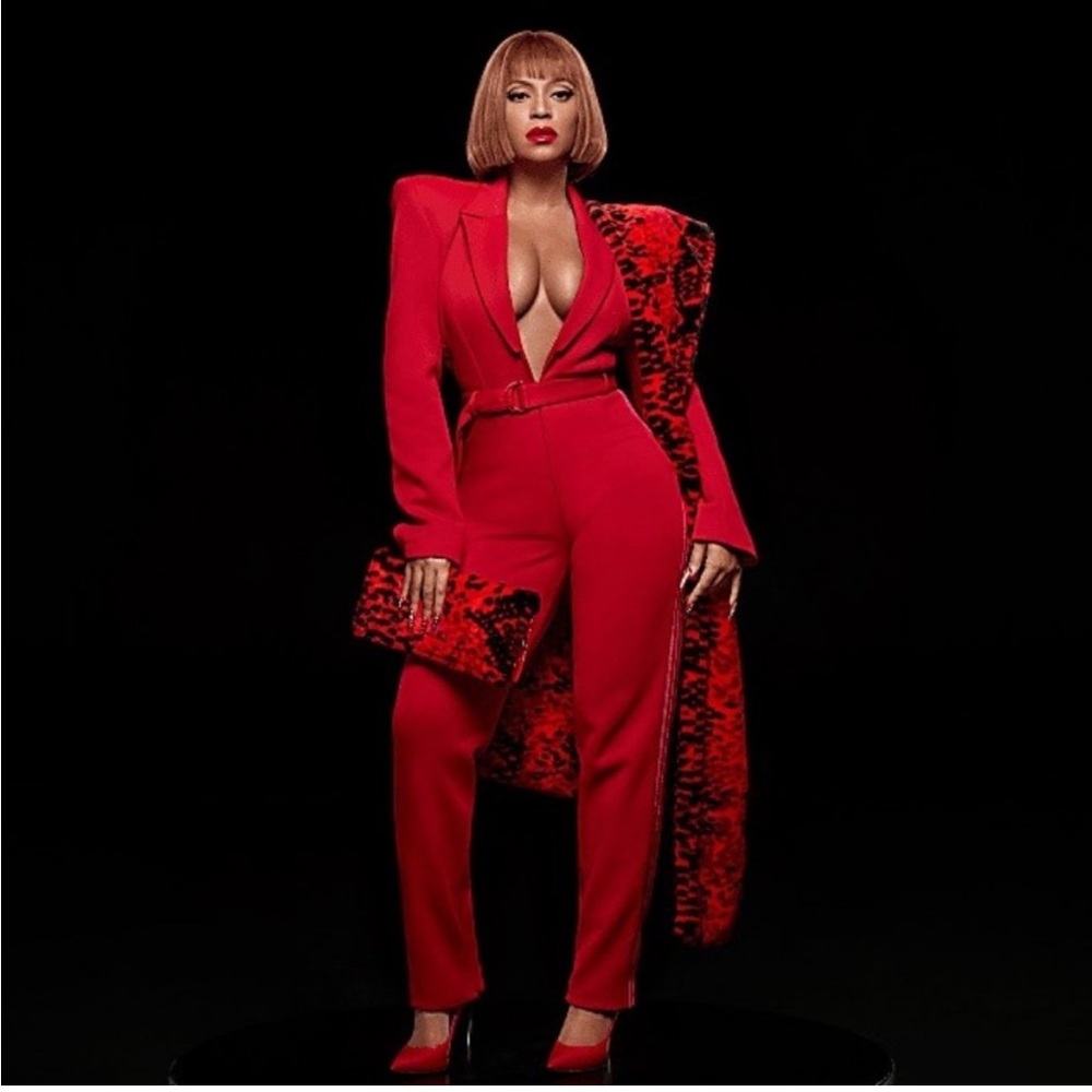 Adidas x Ivy Park Power Red Knit Jumpsuit NWT